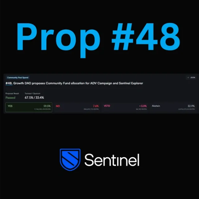 Growth DAO Proposal 48 Approved: Funds Allocated for Advertising and Sentinel Explorer Development